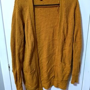 Mustard yellow cardigan